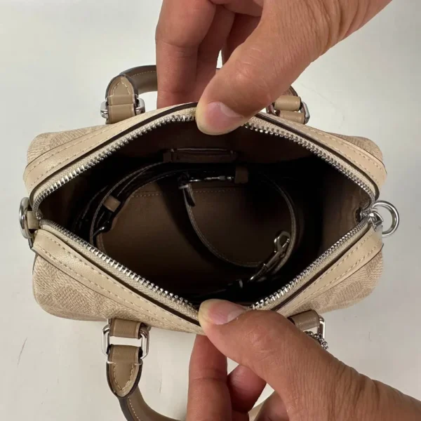 COACH CW330 Mini Rowan Crossbody Bag In Blocked Signature - Image 3
