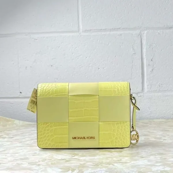 Michael Kors 35T1GM9C1E Mercer Small Crocodile Embossed