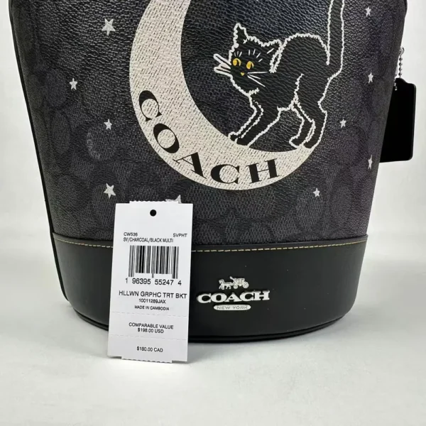 COACH CW536 Trick Or Treat Bucket In Signature Canvas With - Image 3