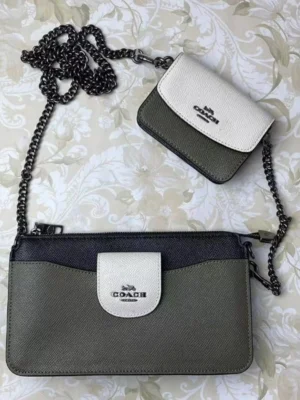 Coach C3608 Poppy Crossbody In Colorblock Kelp Multi