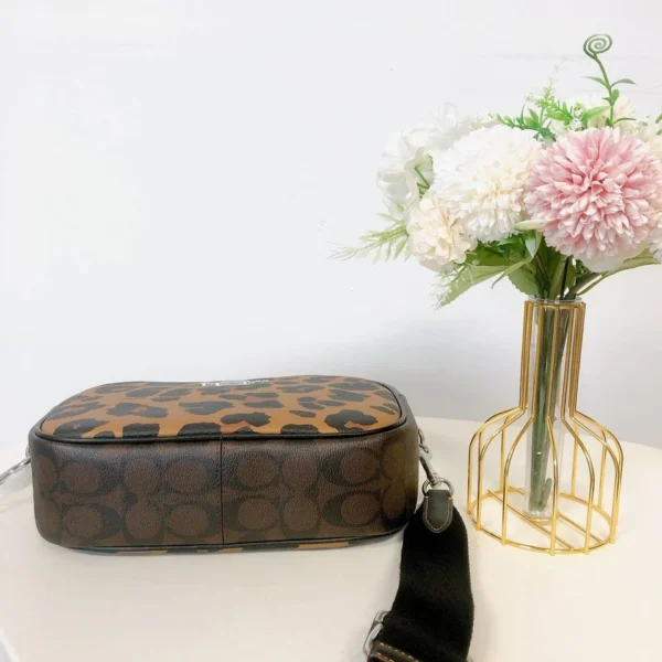 Coach CC759 Jamie Camera Bag In Signature Canvas With Leopard Print - Image 5