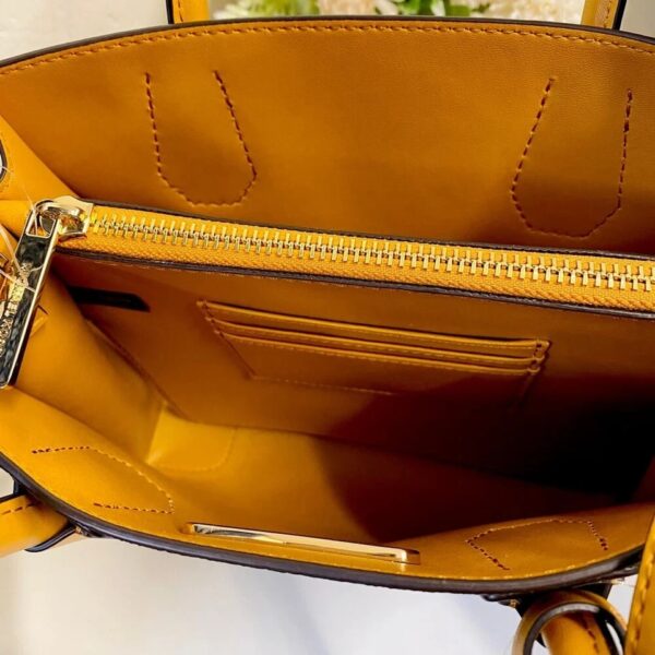 Michael Kors 35F1GM9M2I Mercer Medium Messenger Satchel Bag MK Signature Marigold - Image 5