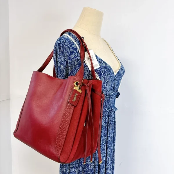 Coach 53352 Harmony Hobo IN Deep Red - Image 3