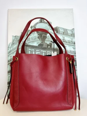 Coach 53352 Harmony Hobo IN Deep Red