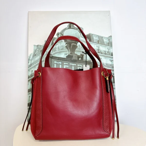 Coach 53352 Harmony Hobo IN Deep Red