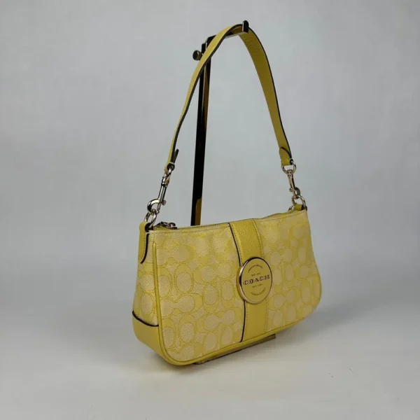 COACH C8306 Lonnie Baguette In Signature Jacquard - Image 4