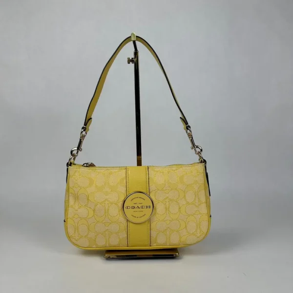 COACH C8306 Lonnie Baguette In Signature Jacquard