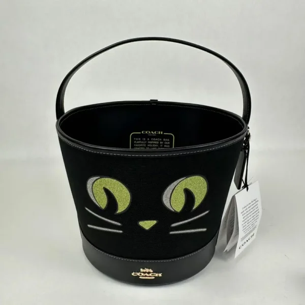 COACH CW532 Trick Or Treat Bucket With Halloween Cat - Image 3