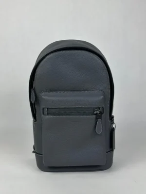 Coach 2540 Men’s West Pack Bag In Refine Pebble Leather