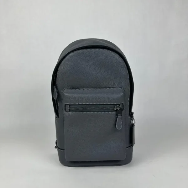 Coach 2540 Men’s West Pack Bag In Refine Pebble Leather