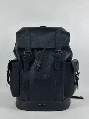 COACH CR389 Hudson Backpack Leather Black