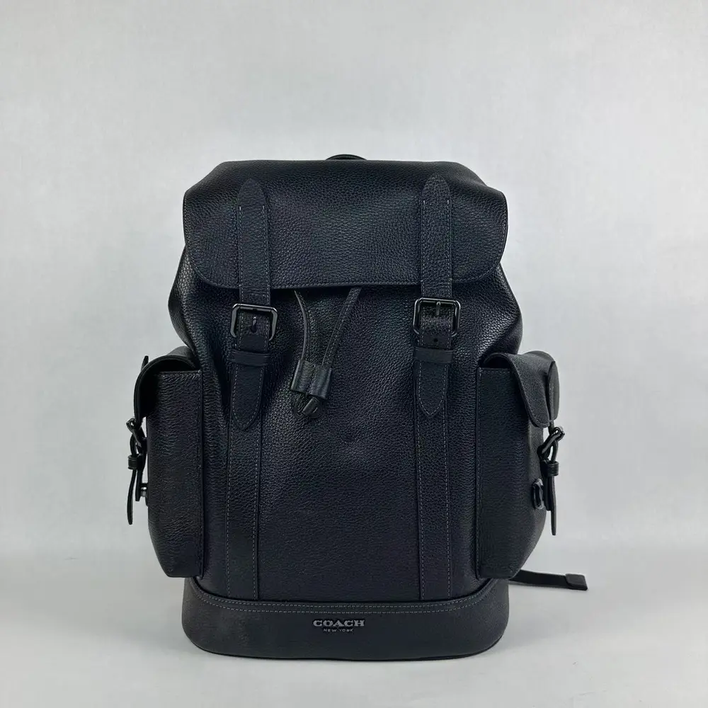 COACH CR389 Hudson Backpack Leather Black