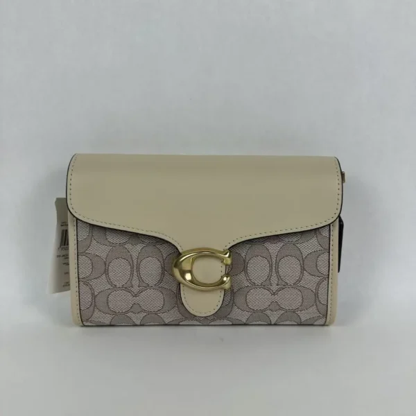 COACH CA192 Tabby Chain Clutch In Signature Jacquard