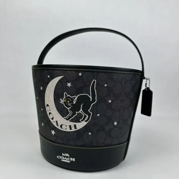 COACH CW536 Trick Or Treat Bucket In Signature Canvas With - Image 4