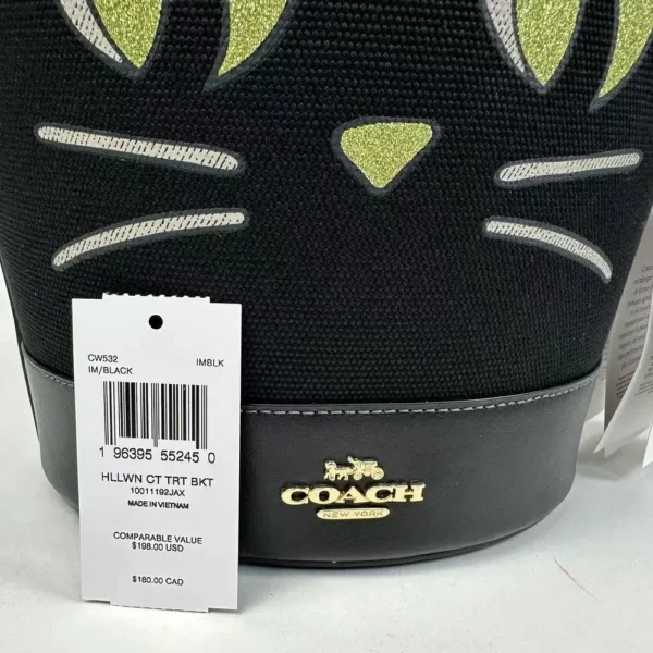 COACH CW532 Trick Or Treat Bucket With Halloween Cat - Image 4