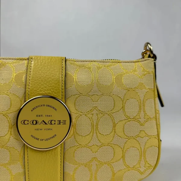 COACH C8306 Lonnie Baguette In Signature Jacquard - Image 5