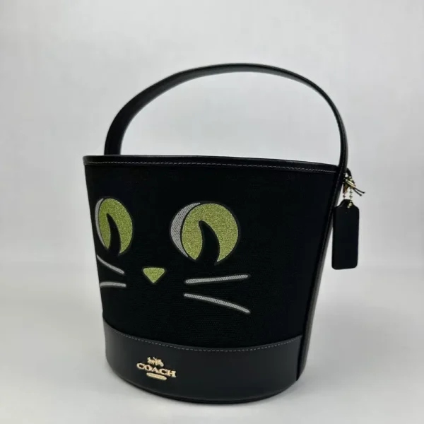 COACH CW532 Trick Or Treat Bucket With Halloween Cat - Image 5
