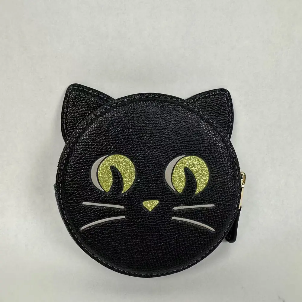 COACH CW464 Coin Case With Halloween Cat