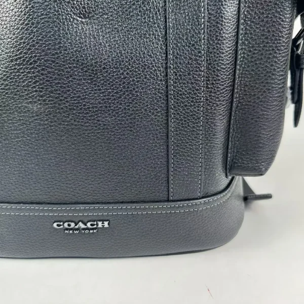 COACH CR389 Hudson Backpack Leather Black - Image 4