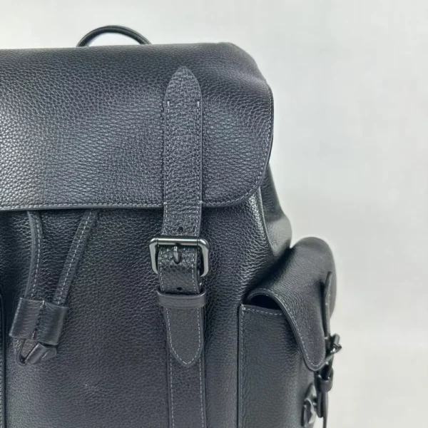 COACH CR389 Hudson Backpack Leather Black - Image 8