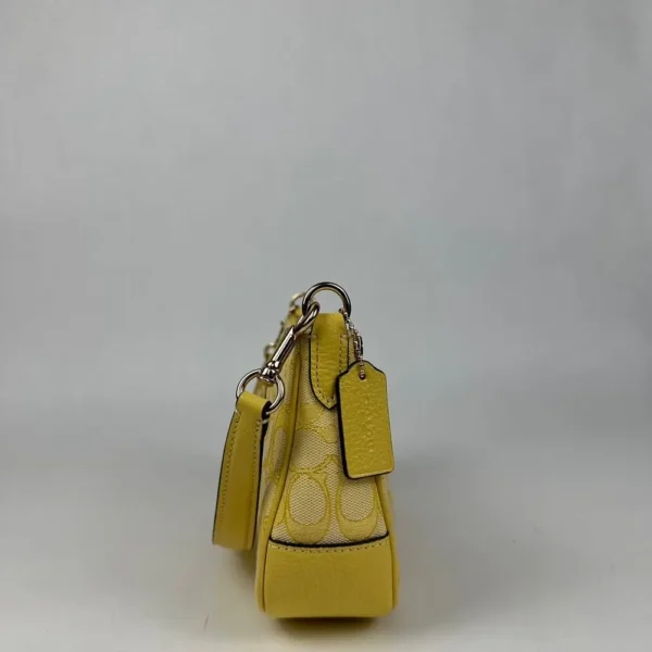 COACH C8306 Lonnie Baguette In Signature Jacquard - Image 6