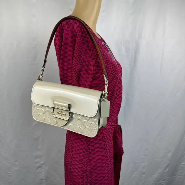 Coach CT856 Morgan Shoulder Bag in Signature Leather - Image 11