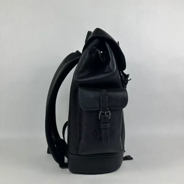 COACH CR389 Hudson Backpack Leather Black - Image 9