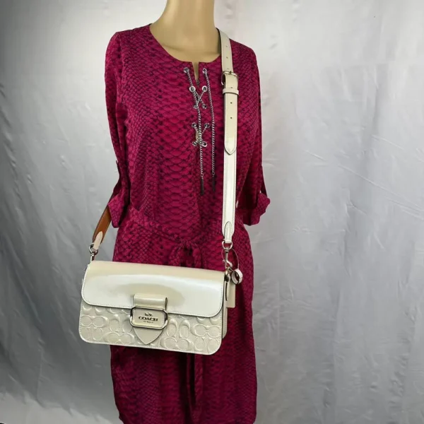 Coach CT856 Morgan Shoulder Bag in Signature Leather - Image 13