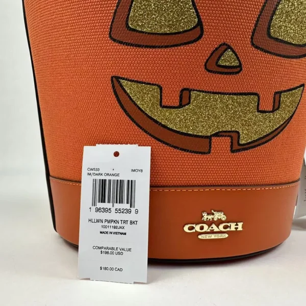 COACH CW533 Trick Or Treat Bucket With Halloween Pumpkin - Image 8
