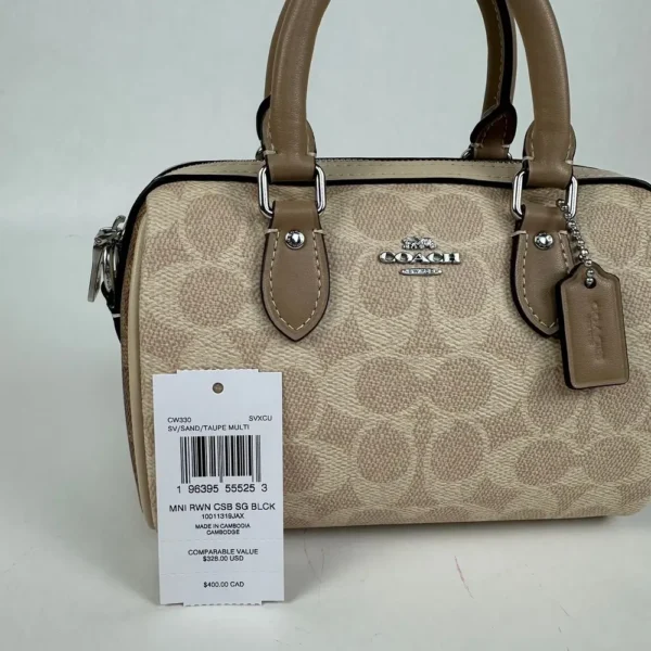 COACH CW330 Mini Rowan Crossbody Bag In Blocked Signature - Image 10