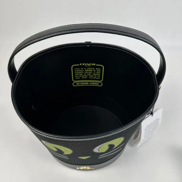 COACH CW532 Trick Or Treat Bucket With Halloween Cat - Image 13