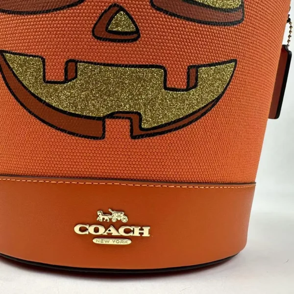 COACH CW533 Trick Or Treat Bucket With Halloween Pumpkin - Image 9