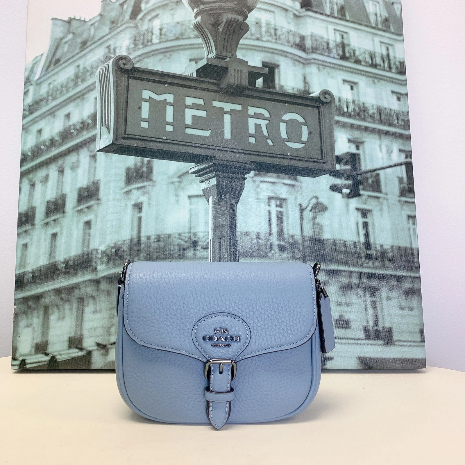 Coach CP001 Amelia Small Saddle Bag Corn Flower