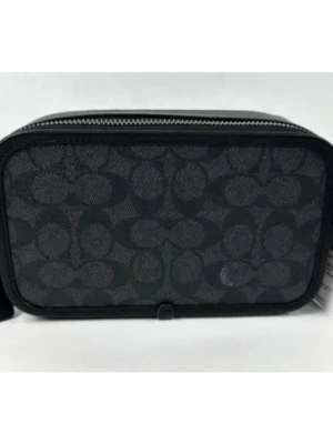 Coach CW365 Wyatt Crossbody Bag In Signature Canvas IN Charcoal/Black