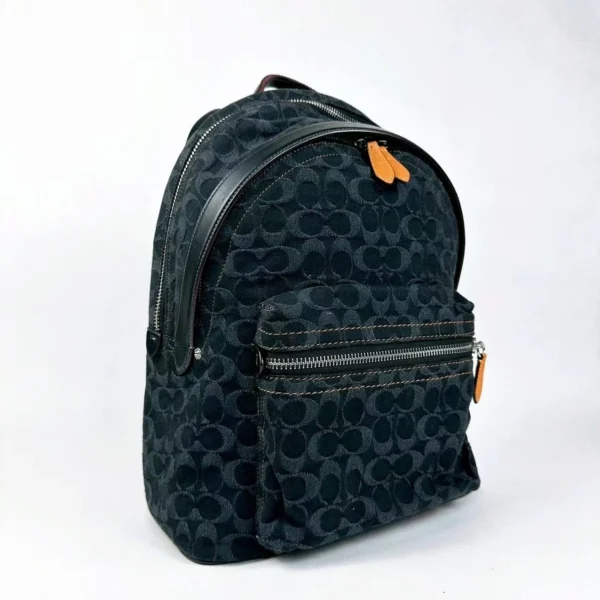 COACH CG021 Charter Backpack In Signature Denim - Image 3