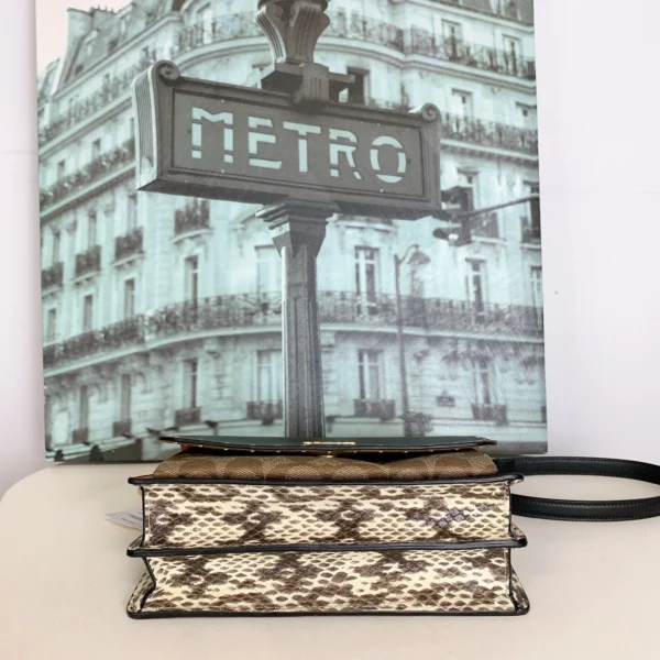 Coach 90400 Klare Crossbody In Signature Canvas With Rivets In Black/Khaki Multi - Image 11