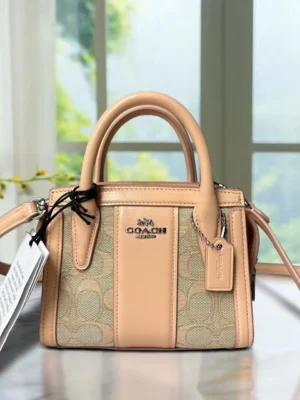 COACH CT756 Andrea Mini Carryall In Signature Jacquard