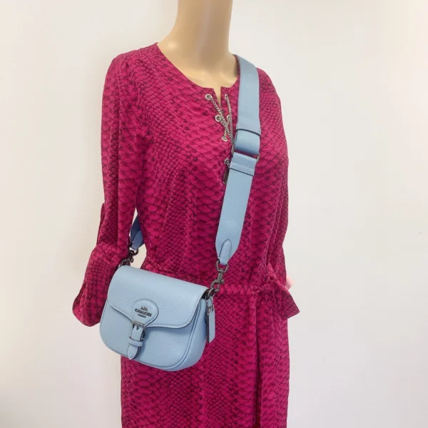 Coach CP001 Amelia Small Saddle Bag Corn Flower - Image 4
