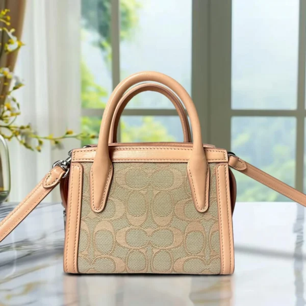 COACH CT756 Andrea Mini Carryall In Signature Jacquard - Image 3