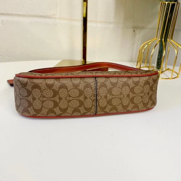 Coach CE698 Nolita 19 In Colorblock Signature Canvas IN Khaki Terracotta - Image 5