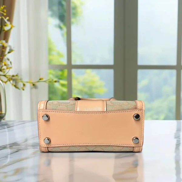 COACH CT756 Andrea Mini Carryall In Signature Jacquard - Image 4