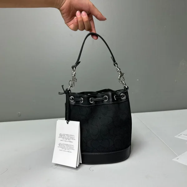 COACH CT863 Mini Bucket Bag In Signature Jacquard - Image 2