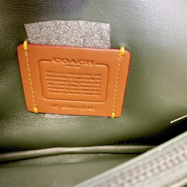 Coach CC445 Pillow Tabby Shoulder Bag 26 In Shearling IN Green - Image 6