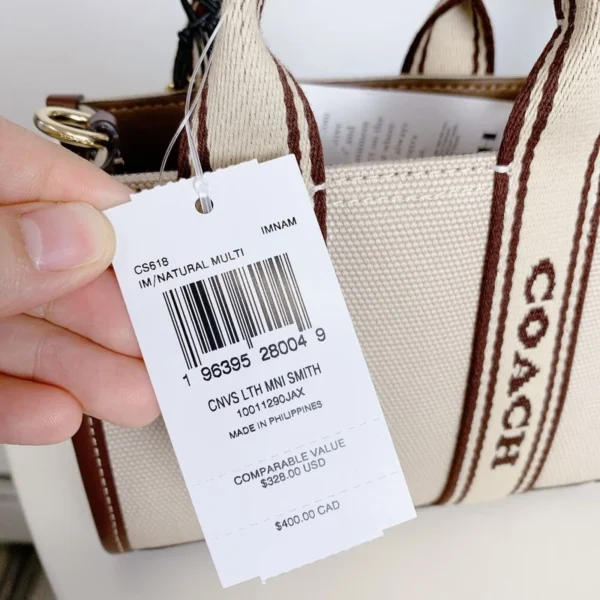 Coach CS618 Smith Mini Tote IN Natural Multi - Image 6