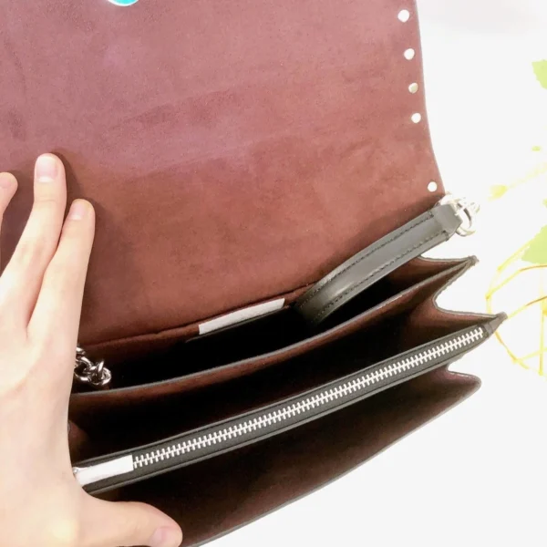Coach 90400 Klare Crossbody In Signature Canvas With Rivets In Black/Khaki Multi - Image 5