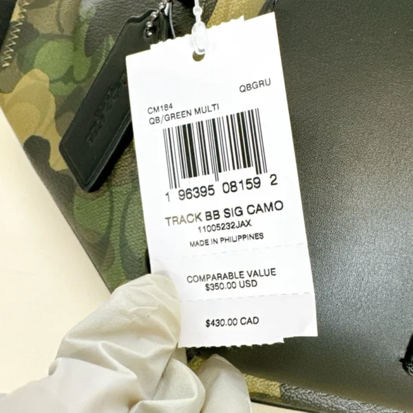 Coach CM184 Track Belt Bag In Signature Canvas With Camo Print IN Green Multi - Image 9