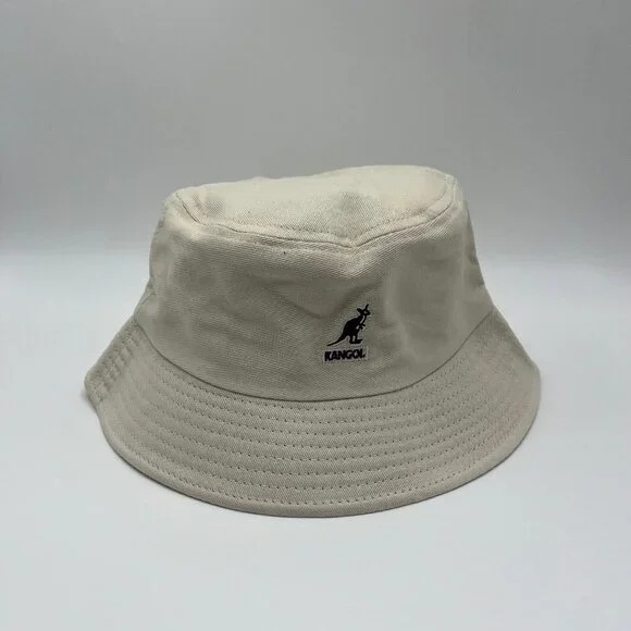 Kangol Washed Bucket Hat Cotton Flat-topped Fisherman Hat