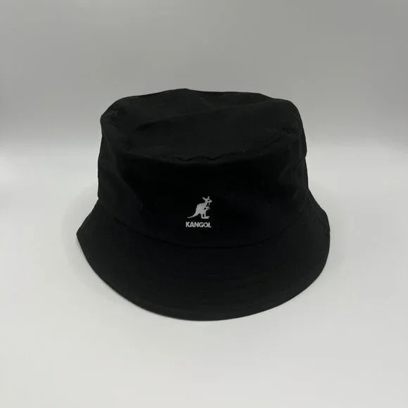 Kangol Washed Bucket Hat Cotton Flat-topped Fisherman Hat